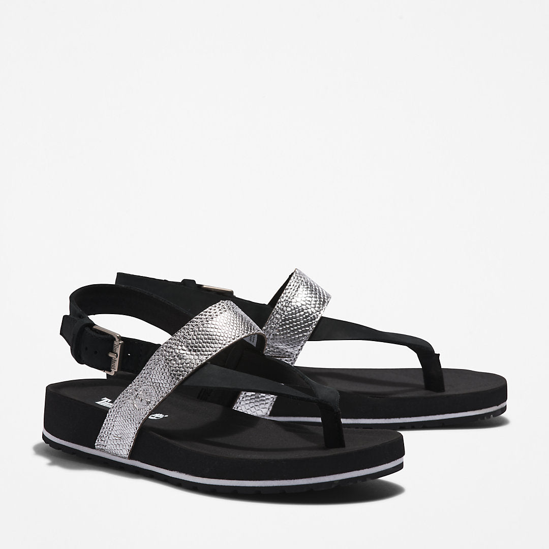 Timberland Womens Malibu Beach Flip-Flop Sandal for Women in Black