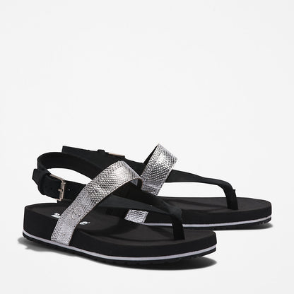 Timberland Womens Malibu Beach Flip-Flop Sandal for Women in Black