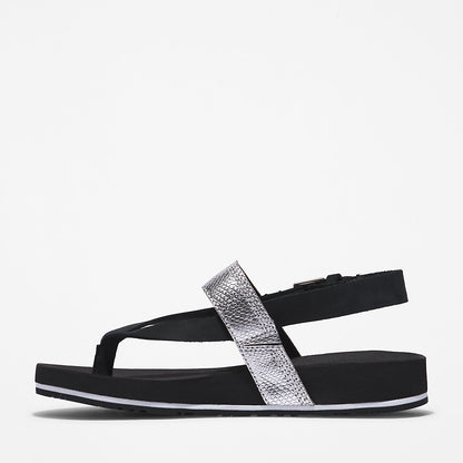 Timberland Womens Malibu Beach Flip-Flop Sandal for Women in Black
