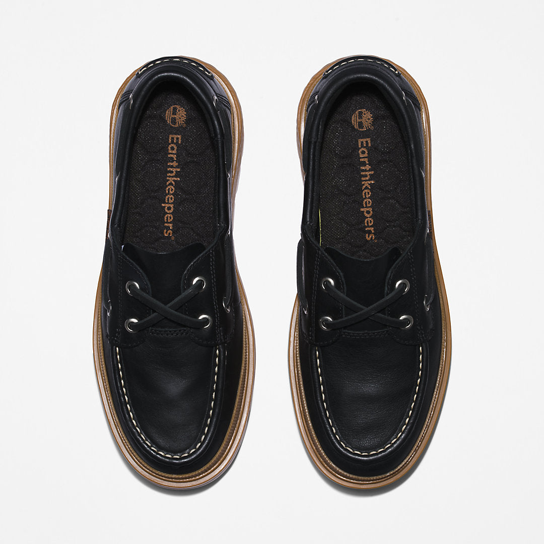 Timberland Womens GreenStride™ Ray City EK+ Boat Shoe for Women in Black