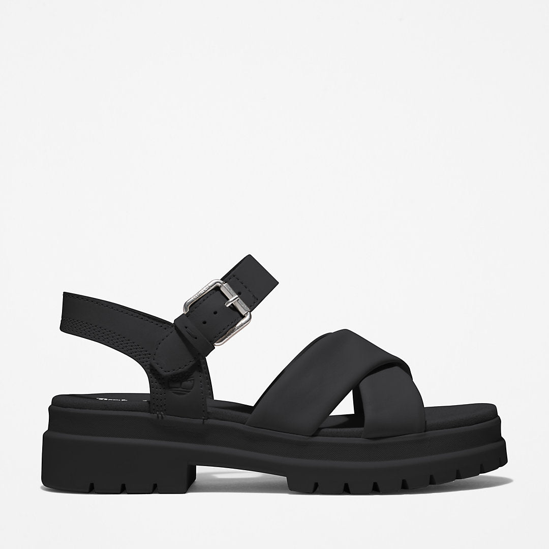 Timberland Womens London Vibe Ankle-strap Sandal for Women in Black