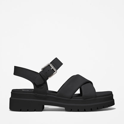 Timberland Womens London Vibe Ankle-strap Sandal for Women in Black