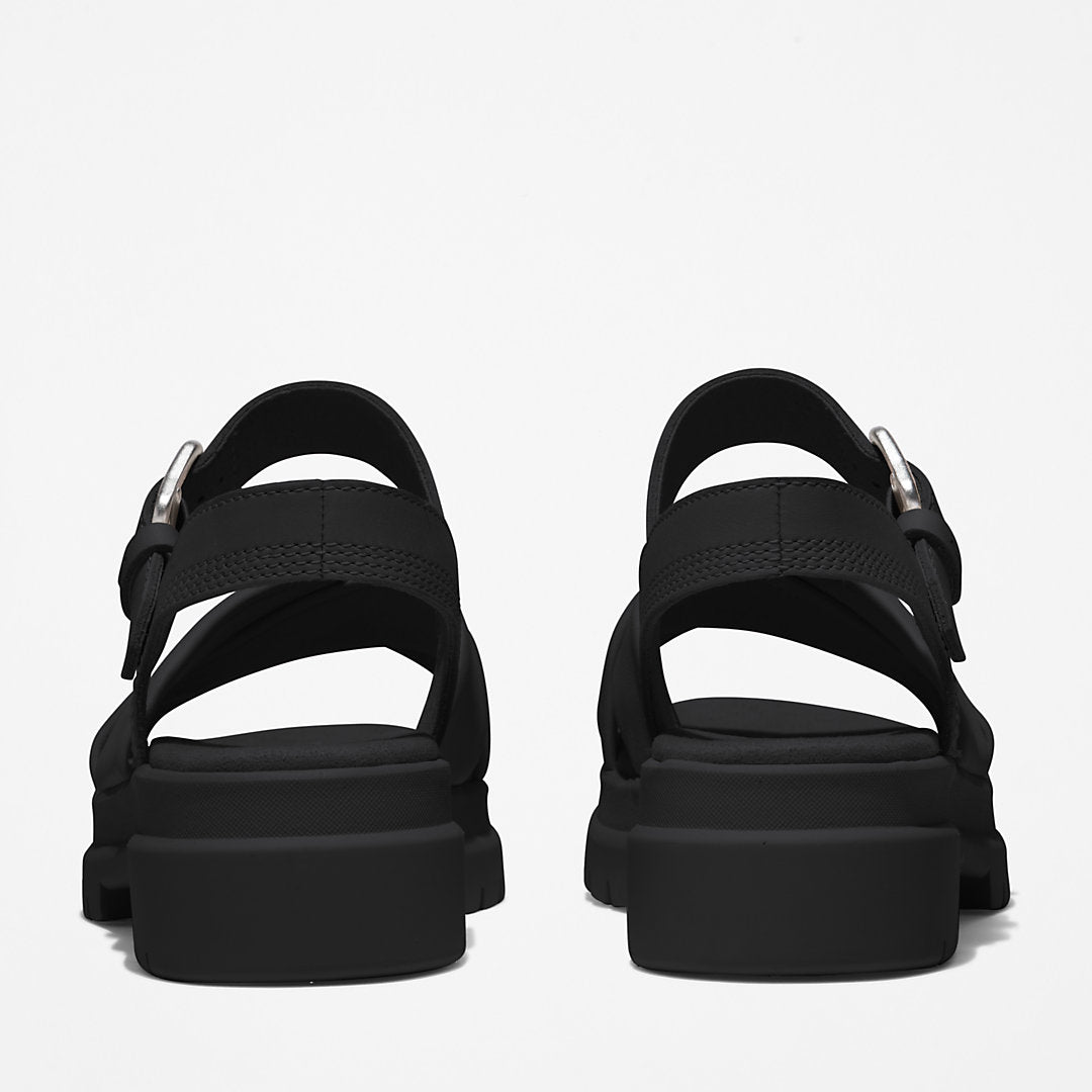 Timberland Womens London Vibe Ankle-strap Sandal for Women in Black