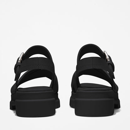 Timberland Womens London Vibe Ankle-strap Sandal for Women in Black
