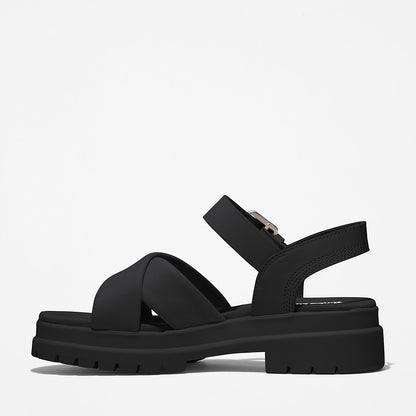 Timberland Womens London Vibe Ankle-strap Sandal for Women in Black