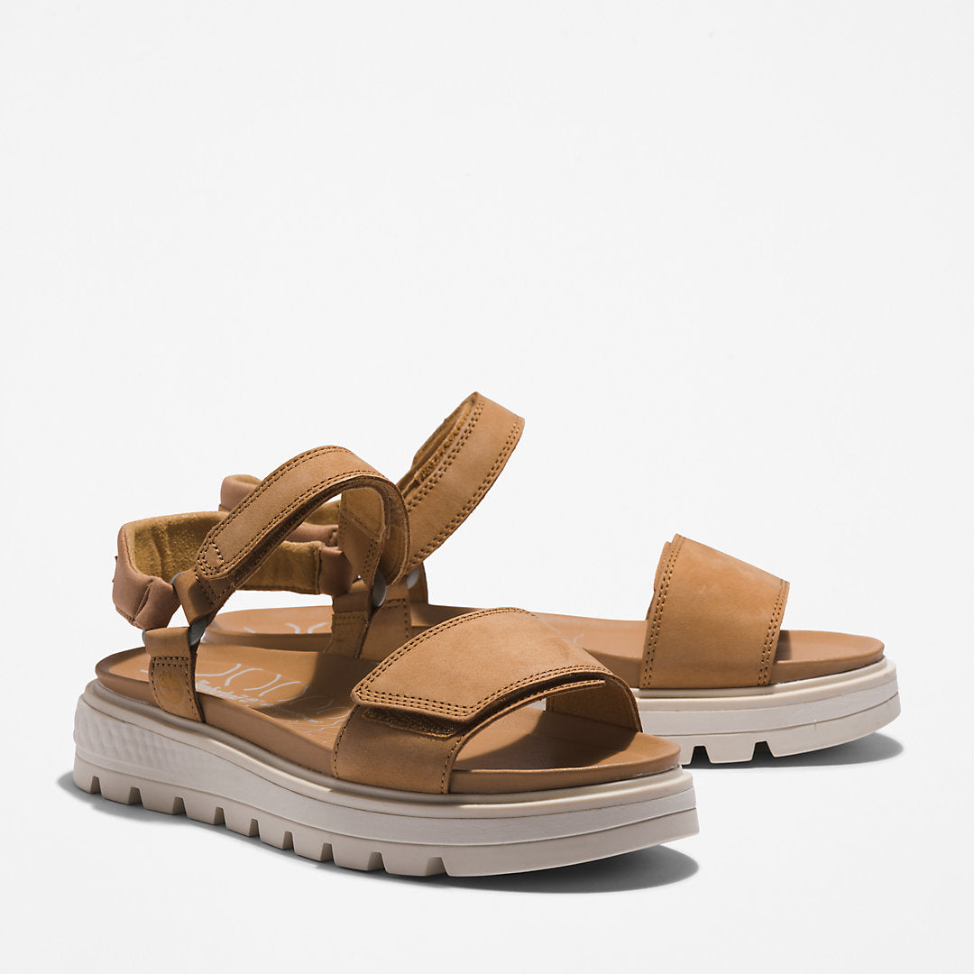 Timberland Womens Ray City Ankle Strap Sandal for Women in Brown