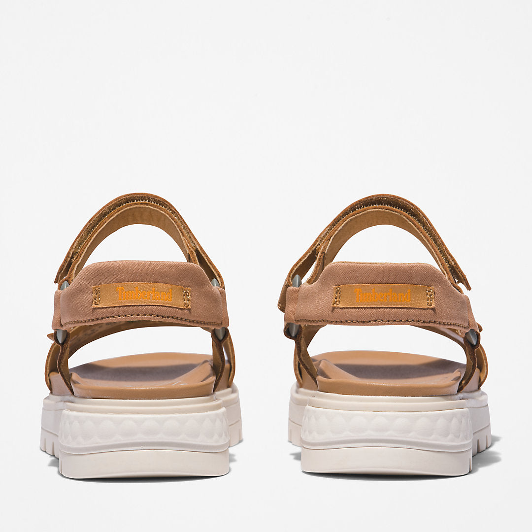 Timberland Womens Ray City Ankle Strap Sandal for Women in Brown