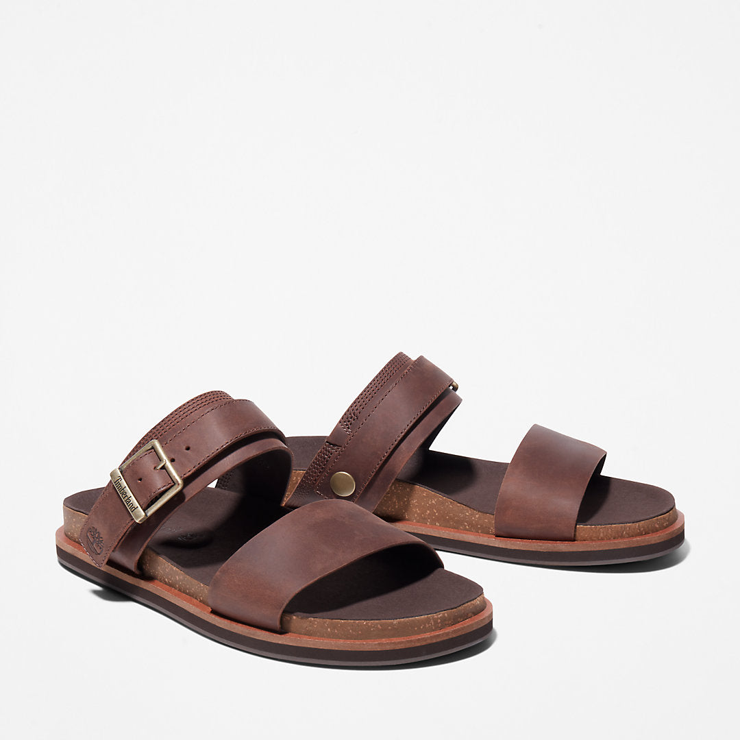 Timberland Mens Amalfi Vibes 2 Band-strap Sandal for Men in Dark Brown