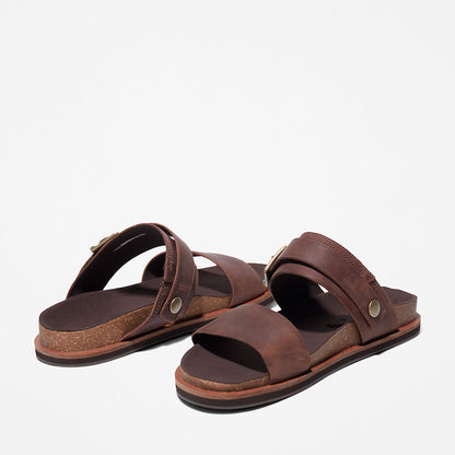 Timberland Mens Amalfi Vibes 2 Band-strap Sandal for Men in Dark Brown