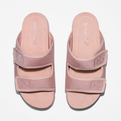 Timberland Womens Santa Monica Sunrise Double-Strap Sandal for Women in Pink