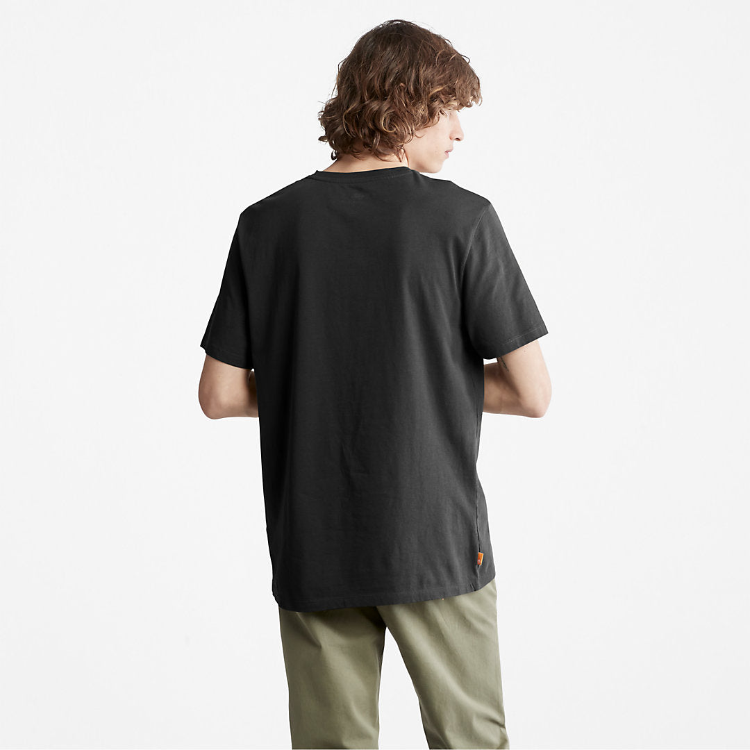Timberland Mens Camo-Logo T-Shirt for Men in Black