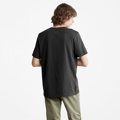 Timberland Mens Camo-Logo T-Shirt for Men in Black