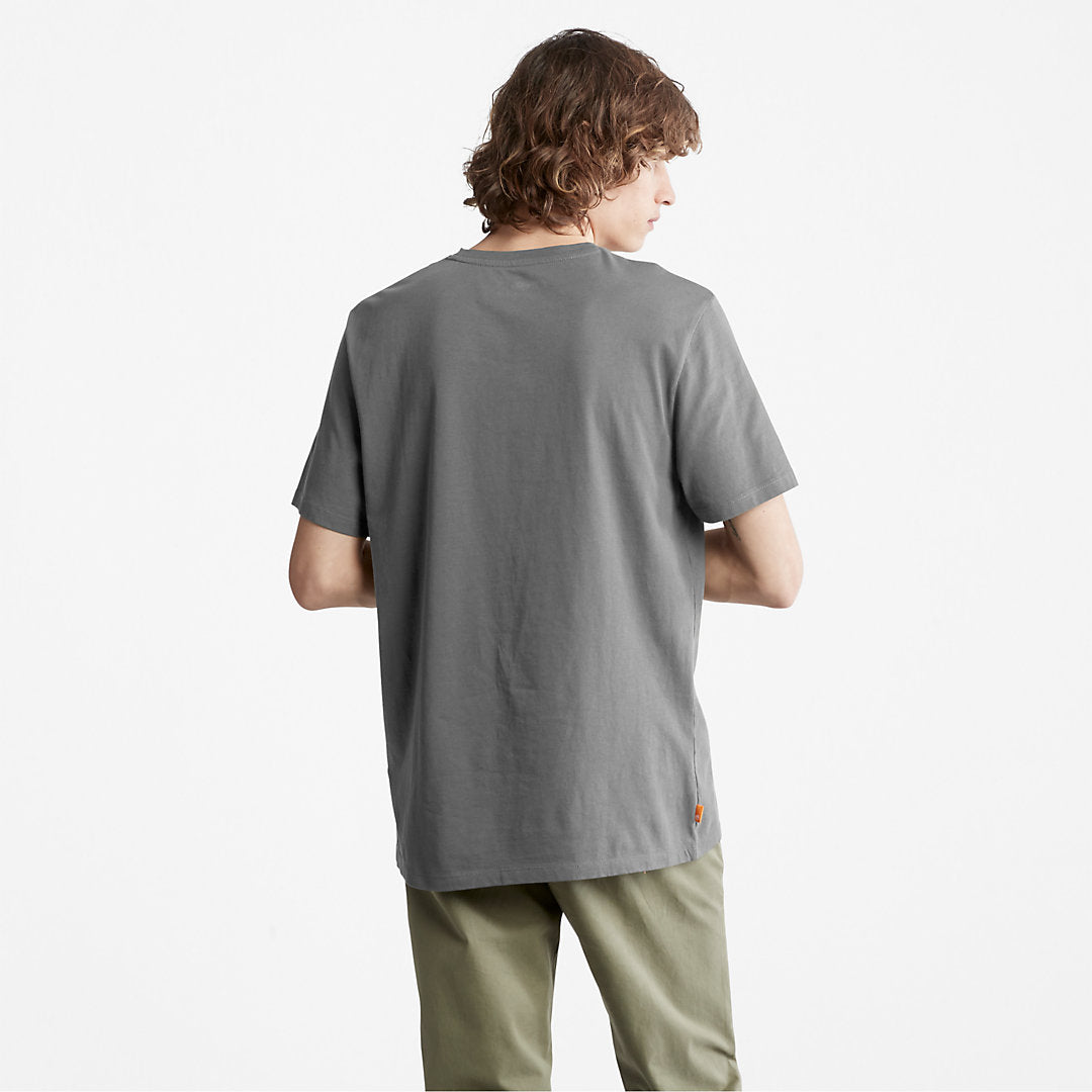 Timberland Mens Camo-Logo T-Shirt for Men in Grey
