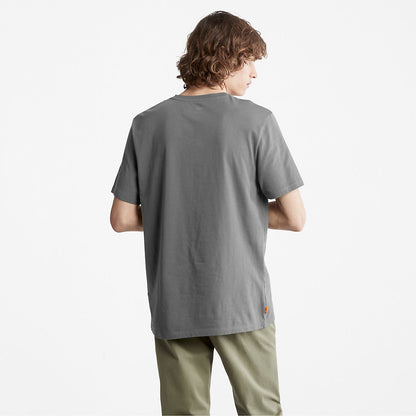 Timberland Mens Camo-Logo T-Shirt for Men in Grey