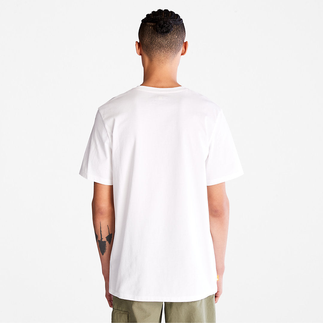 Timberland Mens Camo-Logo T-Shirt for Men in White