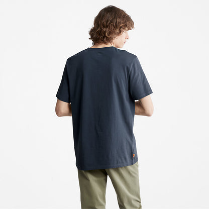 Timberland Mens Camo-Logo T-Shirt for Men in Navy