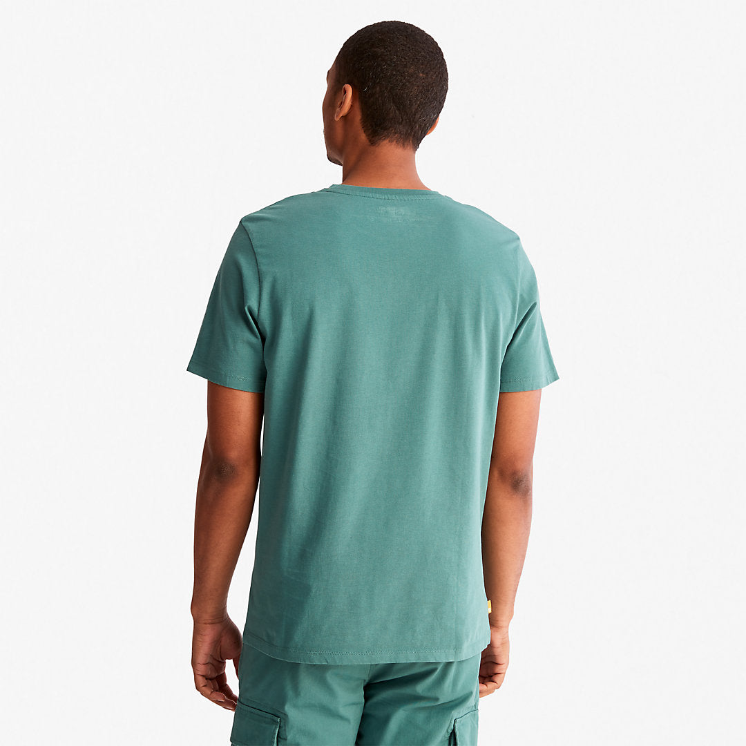 Timberland Mens Camo-Logo T-Shirt for Men in Green