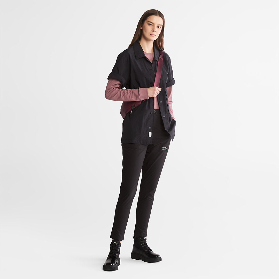 Timberland Womens Anti-Odour Supima® Cotton Long-sleeved T-Shirt for Women in Dark Pink