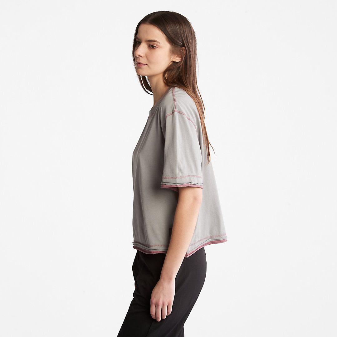 Timberland Womens Anti-Odour Supima® Cotton T-Shirt for Women in Grey