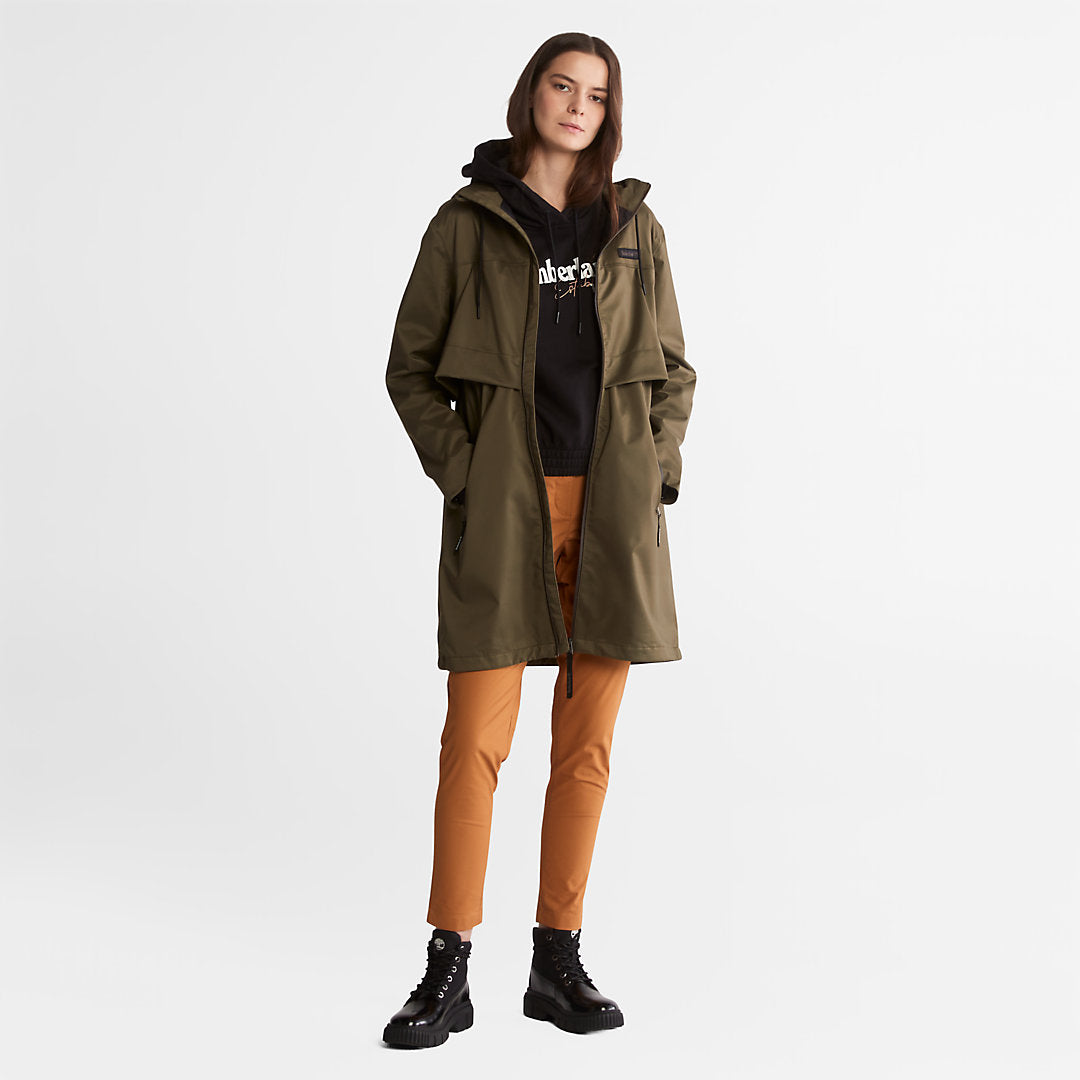 Timberland Womens Established 1973 Logo Hoodie for Women in Black