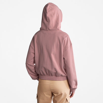 Timberland Womens Established 1973 Logo Hoodie for Women in Pink