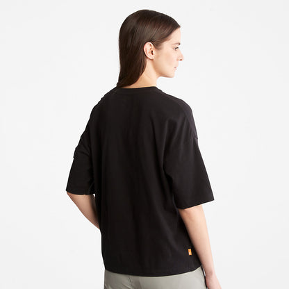 Timberland Womens Progressive Utility Pocket T-Shirt for Women in Black