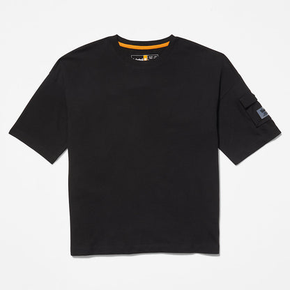 Timberland Womens Progressive Utility Pocket T-Shirt for Women in Black