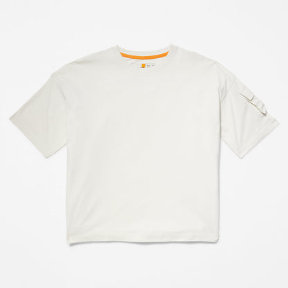 Timberland Womens Progressive Utility Pocket T-Shirt for Women in White