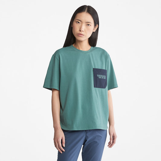 Timberland Womens TimberCHILL™ Pocket T-Shirt for Women in Teal