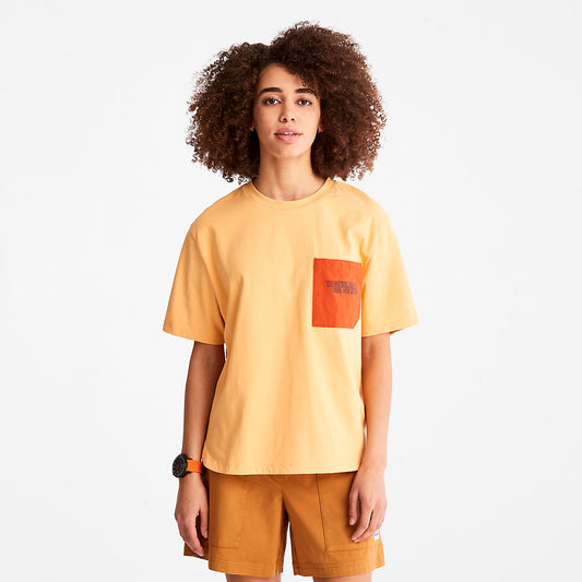 Timberland Womens TimberCHILL™ Pocket T-Shirt for Women in Orange