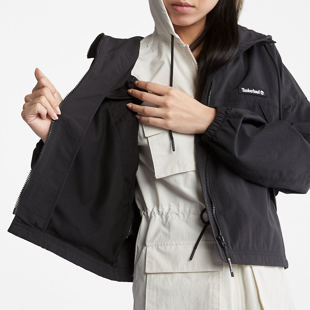 Timberland Womens Progressive Utility Windbreaker for Women in Black