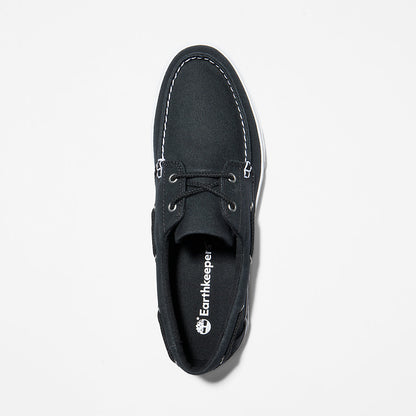 Timberland Mens Union Wharf 2.0 EK+ Boat Shoe for Men in Black