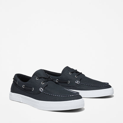 Timberland Mens Union Wharf 2.0 EK+ Boat Shoe for Men in Black