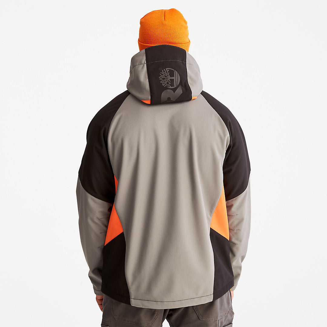 Timberland Mens Timberland PRO® Power Zip Hooded Softshell Jacket for Men in Grey