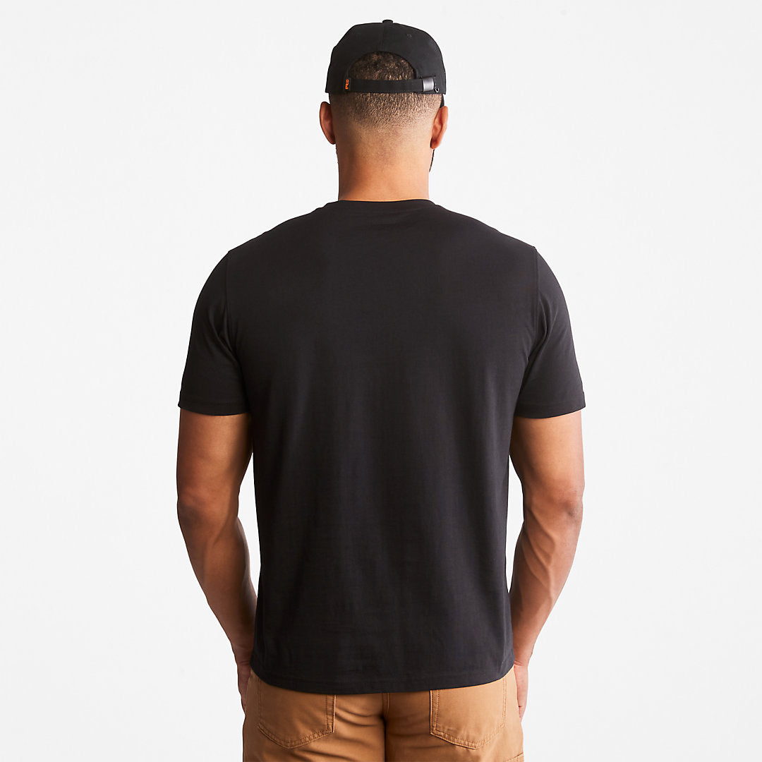 Timberland Mens Timberland PRO® Textured Graphic T-Shirt for Men in Black