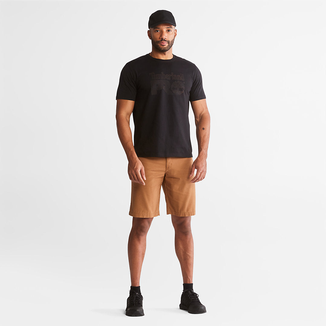 Timberland Mens Timberland PRO® Textured Graphic T-Shirt for Men in Black