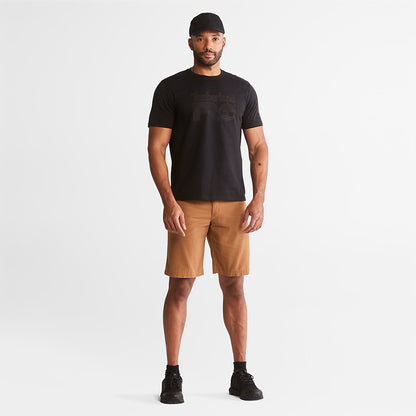 Timberland Mens Timberland PRO® Textured Graphic T-Shirt for Men in Black