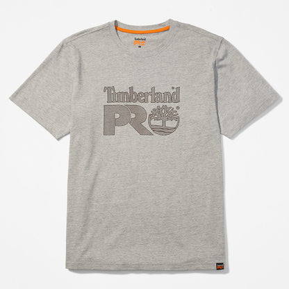 Timberland Mens Timberland PRO® Textured Graphic T-Shirt for Men in Grey