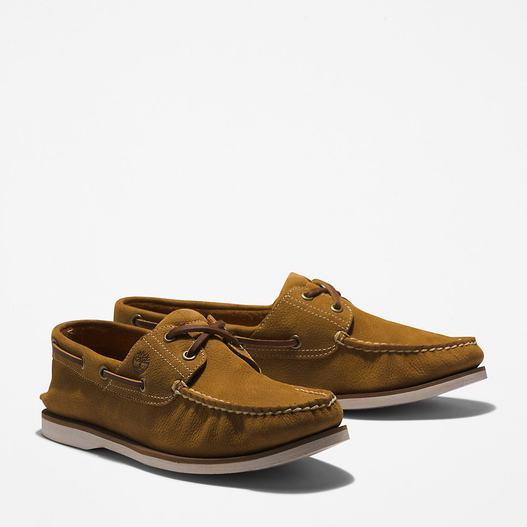 Timberland Mens Classic EK+ Boat Shoe for Men in Light Brown