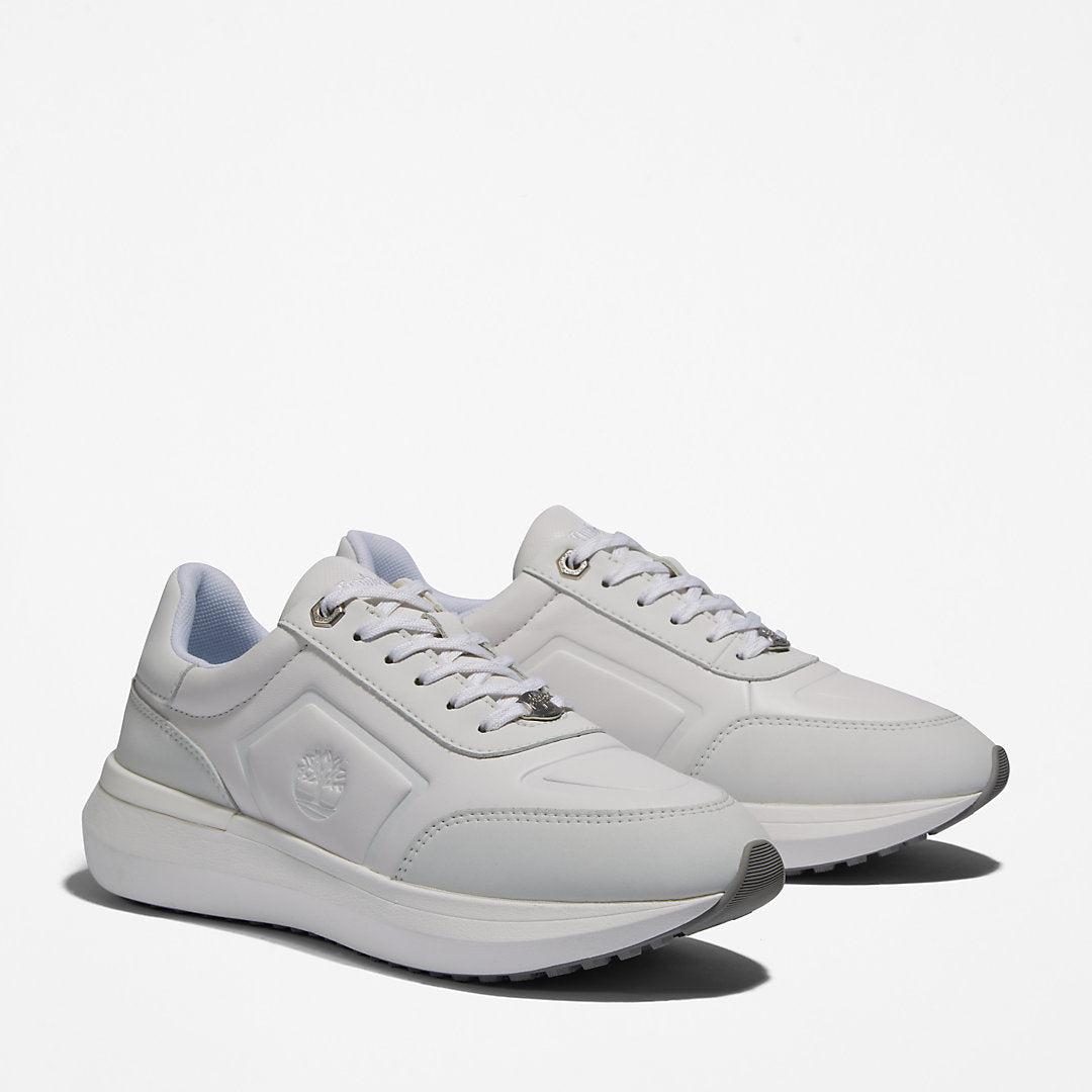 Timberland Womens Seoul City Leather Trainer for Women in White