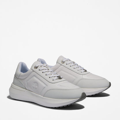 Timberland Womens Seoul City Leather Trainer for Women in White