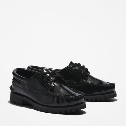 Timberland Womens Timberland® Noreen 3-Eye Boat Shoe for Women in Black