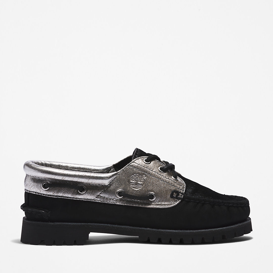 Timberland Womens Timberland® Noreen 3-Eye Boat Shoe for Women in Silver