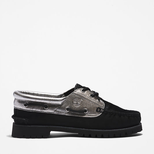 Timberland Womens Timberland® Noreen 3-Eye Boat Shoe for Women in Silver