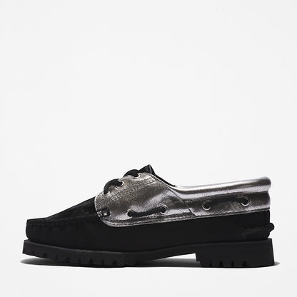 Timberland Womens Timberland® Noreen 3-Eye Boat Shoe for Women in Silver