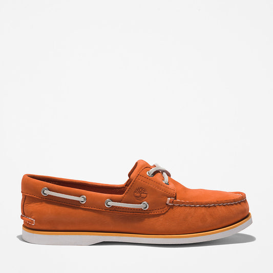 Timberland Mens Timberland® 2-Eye Classic Boat Shoe for Men in Orange