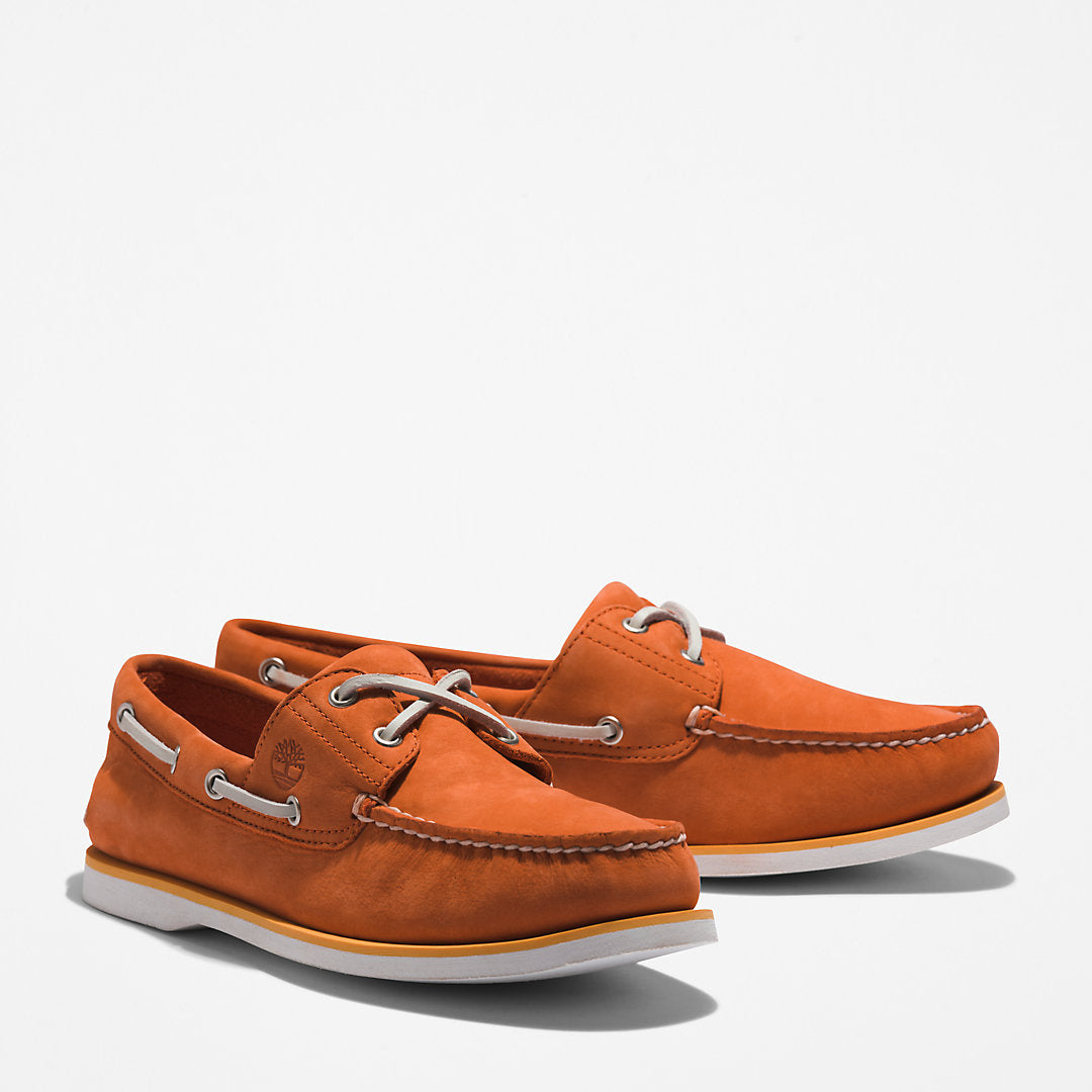 Timberland Mens Timberland® 2-Eye Classic Boat Shoe for Men in Orange