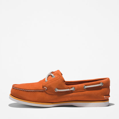 Timberland Mens Timberland® 2-Eye Classic Boat Shoe for Men in Orange