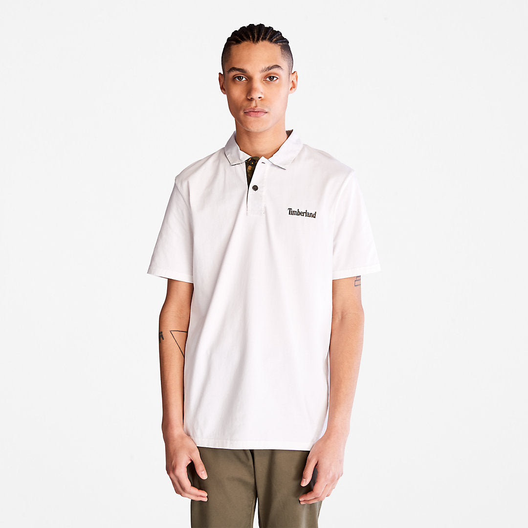 Timberland Mens Outdoor Heritage Polo Shirt for Men in White