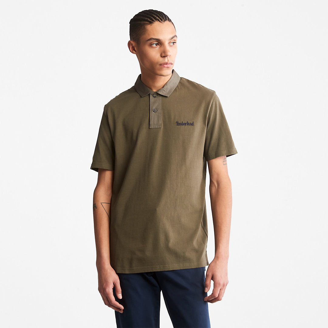 Timberland Mens Outdoor Heritage Polo Shirt for Men in Dark Green